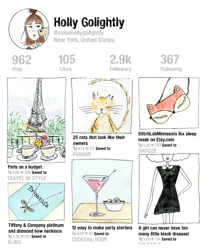 Pinterest page Holly - Cindy Mangomini